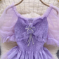 women's square collar mesh puff sleeve blouses,YM118