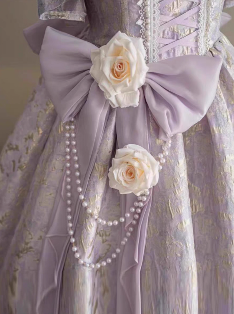 Charming Purple Spaghetti Straps Evening Dress Lolita Princess Dress YM2147