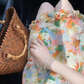 Colorful printed resort style dress YM1080