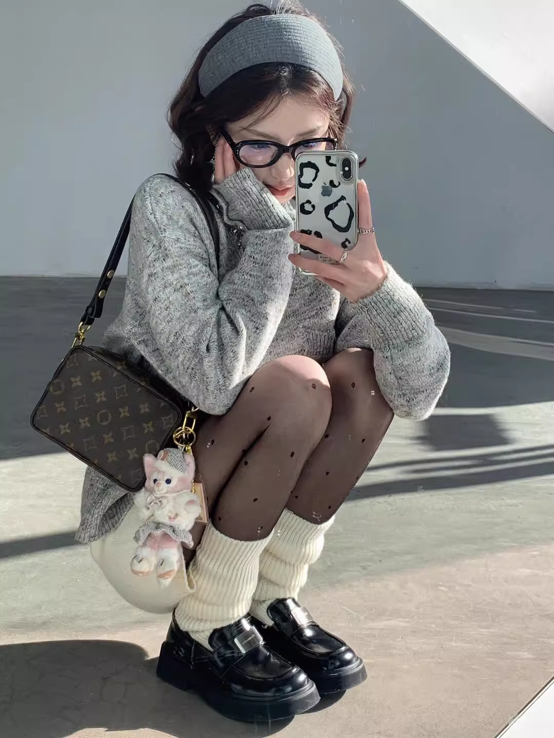 Gray Knitted Unique And Beautiful Sweater Cardigan YM2390