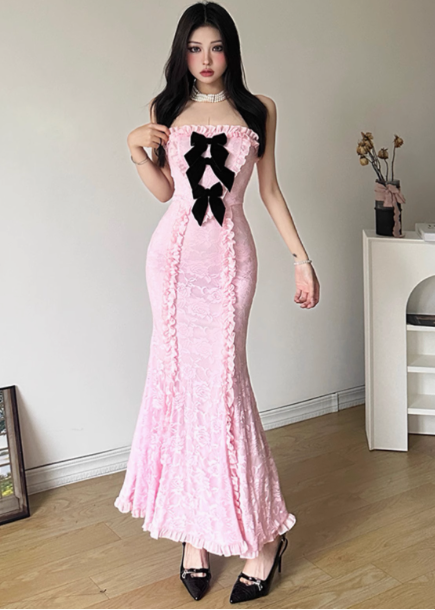 women's new autumn and winter lace dress YM919