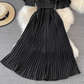 A-line V-neck Short Sleeve Summer Casual Dress,YM190