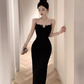 Sexy Black Bodycon Dress  YM1248