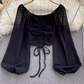 women's summer bubble long sleeve blouses ,YM56