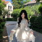 Off-Shoulder Sequin Sweet Retro Temperament Mini Party Dress YM2041