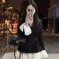 Contrast bell sleeve suit dress YM967