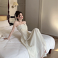 women's summer beach vacation strapless dress YM1252