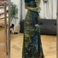 New Autumn Long Sleeve Stunning Printed Long Dress YM783