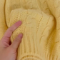 Yellow Twist Sweater Lazy Style Knitted Sweater YM1870
