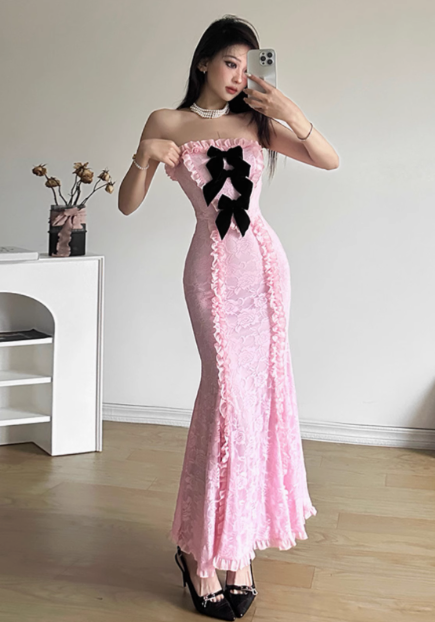 women's new autumn and winter lace dress YM919