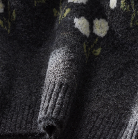 Short Round Neck Autumn New Gray Knitted Sweater Vest YM2355