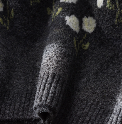 Short Round Neck Autumn New Gray Knitted Sweater Vest YM2355