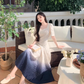 A-line Square Neck Maxi Dress YM1536