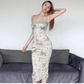 Printed design dress summer mid-length dress YM1388