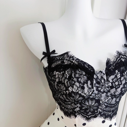 Simple Spaghetti Straps Satin Lace A Line Short Party Dress Vacation Dress YM2074