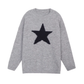 Round neck gray pullover star knitted sweater for women in autumn and winter  YM872