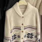 Beautiful And Stylish Jacquard Sweater,Apricot Knitted Jacket, YM1867