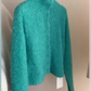 Lake blue single-breasted sweater cardigan YM1874