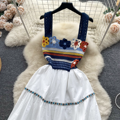 Summer crochet design sense fairy dress YM313