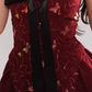Classy Burgundy Strapless A Line Mini Party Dress Homecoming Dress YM2014
