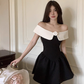 Off the shoulder a-line dress   YM1225