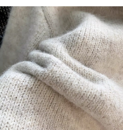 Cute Beige Sweater Cardigan With Bow YM2451