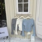 Sweet White Autumn And Winter Knitted Bottoming Sweater YM1808
