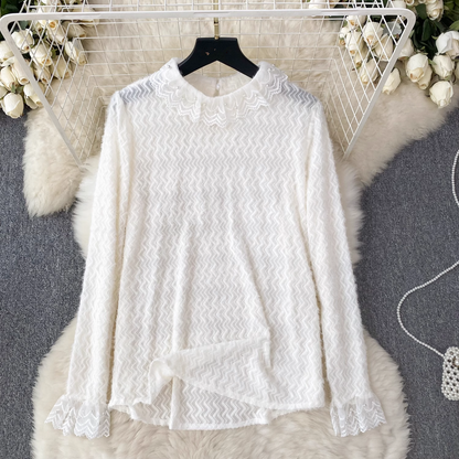 Fashionable lace spliced chiffon  paired with a loose knitted vest dress two-piece casual dress YM566