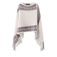 Retro Pullover Rhombus Cape Female Tassel Knitted Sweater Shawl YM375
