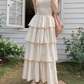 New summer A-line tiered long dress  YM1162