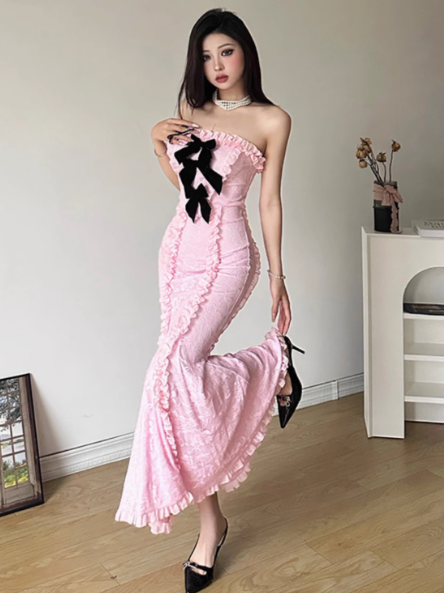 women's new autumn and winter lace dress YM919