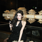 Halter V Neck Black Sequins Backless Party Dress Sexy Birthday Outfits YM1981