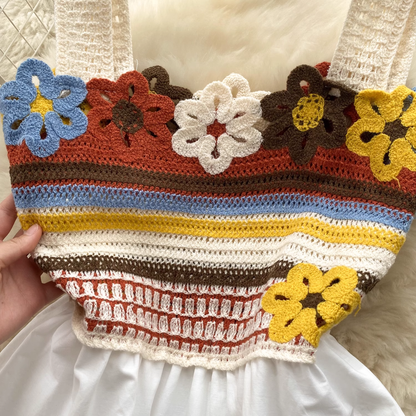 Summer crochet design sense fairy dress YM313