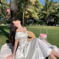 Off the shoulder A-line dress  YM1224