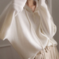 Hooded Knitwear Women Autumn New White Thin Sweater YM355