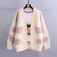 Cartoon lazy style sweater women's knitted cardigan jacket YM678