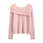 Lazy design knitted sweater YM934