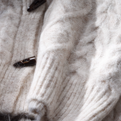 New Autumn Japanese Style POLO Collar Knitted Sweater Jacket YM2346