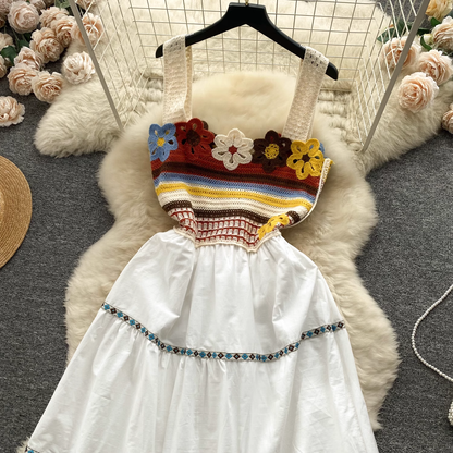 Summer crochet design sense fairy dress YM313