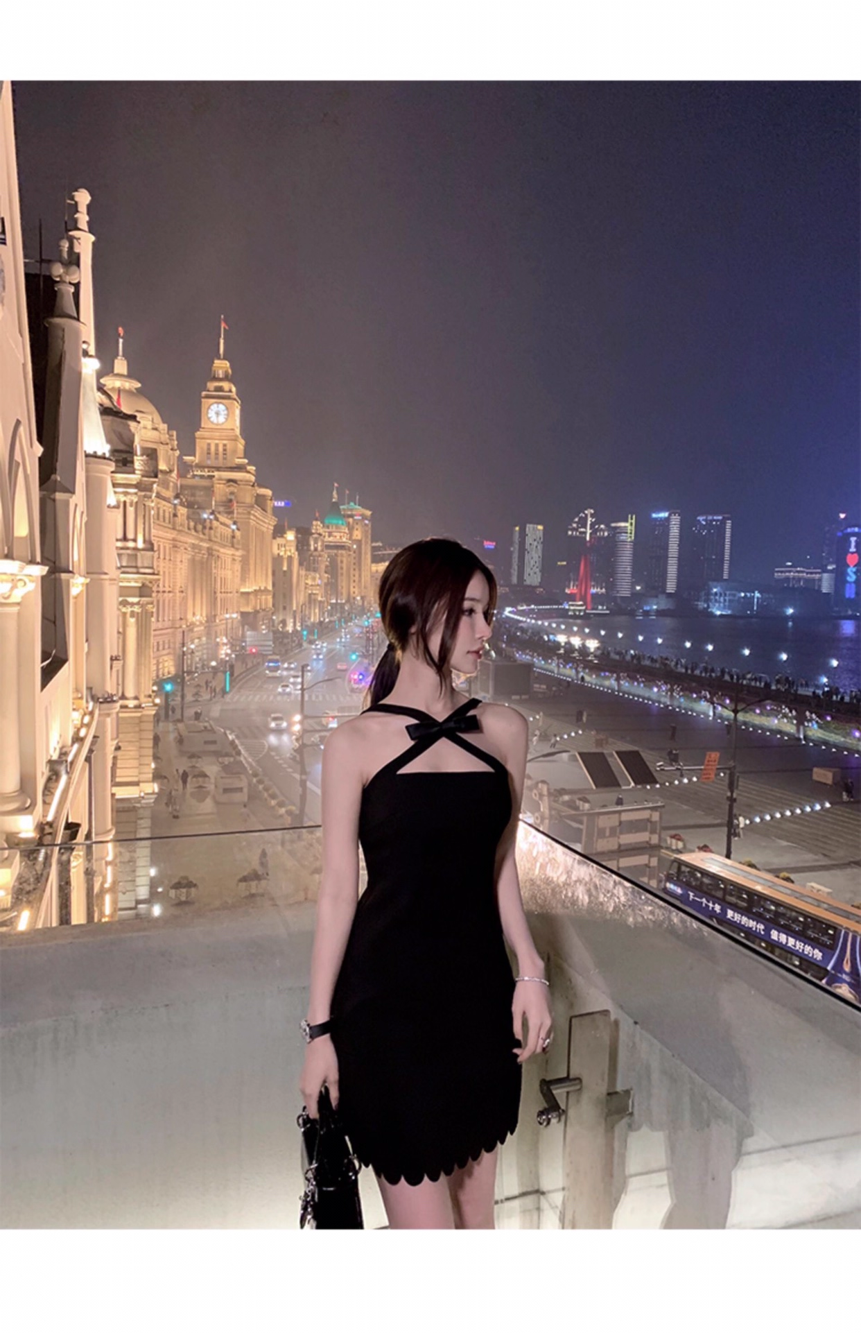 Sexy Mini Birthday Party Dress Off Shoulder Strap Short Black Women Dress YM2177