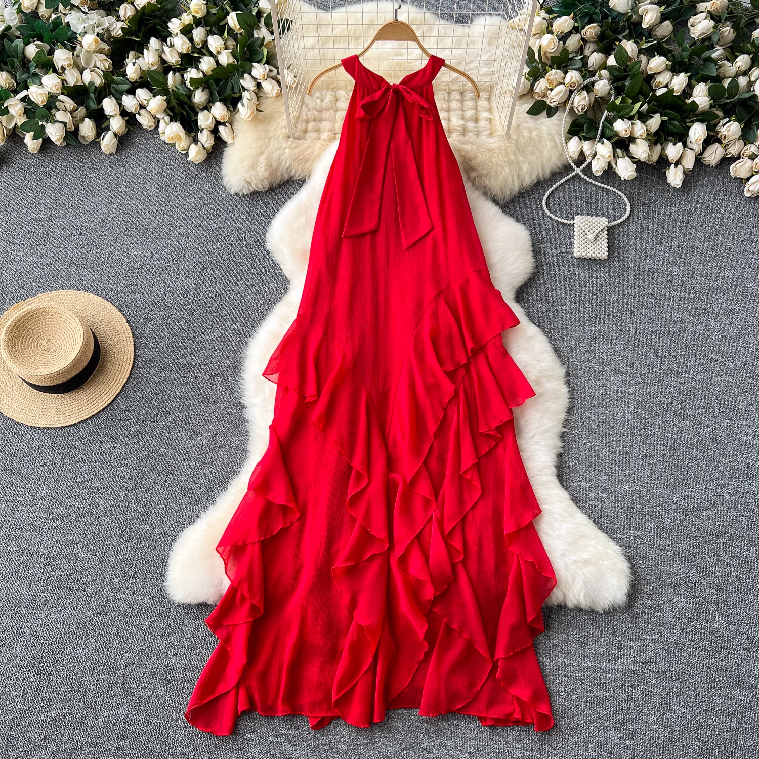 Ruffle Chiffon Fairy Dress YM1462 ymprom Ruffle Chiffon Fairy Dress YM1462 ymprom