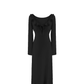Women's autumn and winter ruffled V-neck dress YM822
