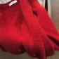 women's winter red sweater YM1905