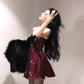 Classy Burgundy Strapless A Line Mini Party Dress Homecoming Dress YM2014