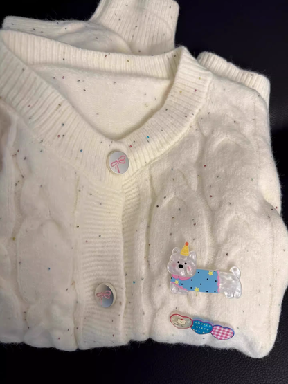 Cute, Versatile, Soft And Cozy Knitted Cardigan Sweater YM2410