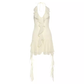 Ruffled patchwork design dress, irregular fairy skirt  YM1349