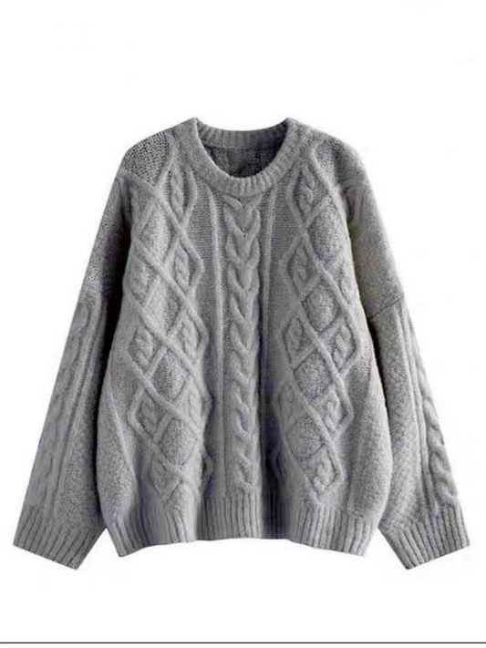 women's fall and winter twist sweater YM576