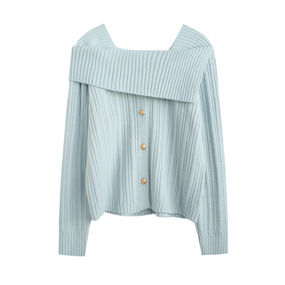 Lazy design knitted sweater YM934