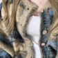 women's retro color striped sweater YM693