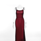 Vintage Sexy Red Sheath Prom Dress,Spaghetti Straps Birthday Party Dress YM2021